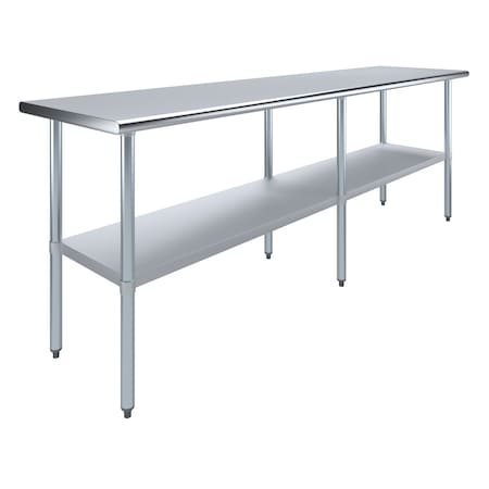 Amgood 24 in. x 96 in. Stainless Steel Table AMG WT-2496